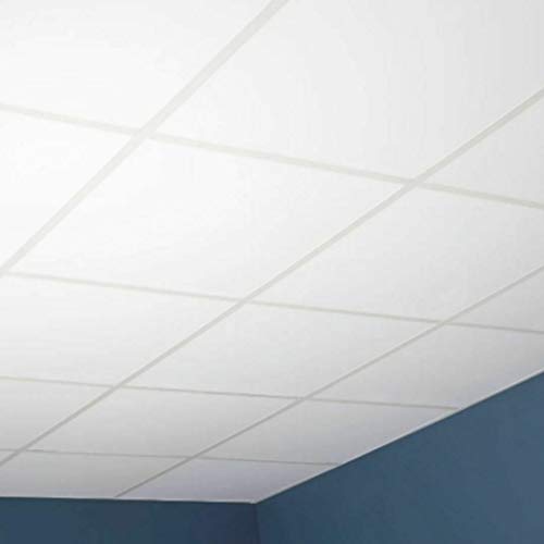 soundsulate Sound Absorbing Acoustical White/Light Gray Ceiling Tiles Choose Size (24