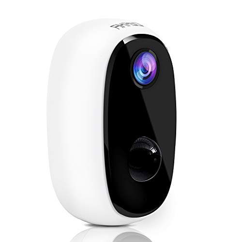 AKASO Wireless Security Camera Outdoor/Indoor 1080P, 10000mAh Rechargeable Battery-Powered WiFi Camera for Home Security, Night Vision, 2-Way Audio, Motion Detection, Waterproof, Works with Alexa