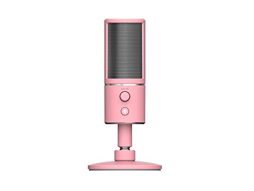 Razer RZ19-02290400-R3M1 Seiren X Quartz Compact USB Condenser Microphone, with Integrated Shock Absorber and Supercardioid Recording Pattern for Streamers