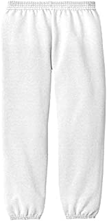 Joe's USA - Youth Soft and Cozy white sweatpants kids M(10-12)