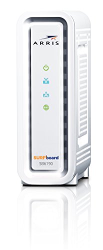 ARRIS Surfboard SB6190-RB DOCSIS 3.0 Cable Modem, White (Renewed)