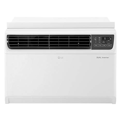 LG LW2217IVSM 22000 BTU Dual Inverter Window Air Conditioner, 230V, Remote Control, White