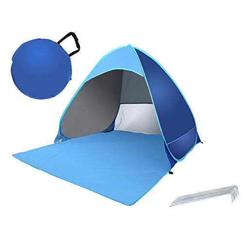 Dan&Dre Pop Up Beach Tent - Portable Sun Shelter Tent, UPF 50+ and Waterproof Summer Sun Shelters Shade, 3-4 Person Fishing Automatic Canopy Shade Tent for Family with Carry Bag