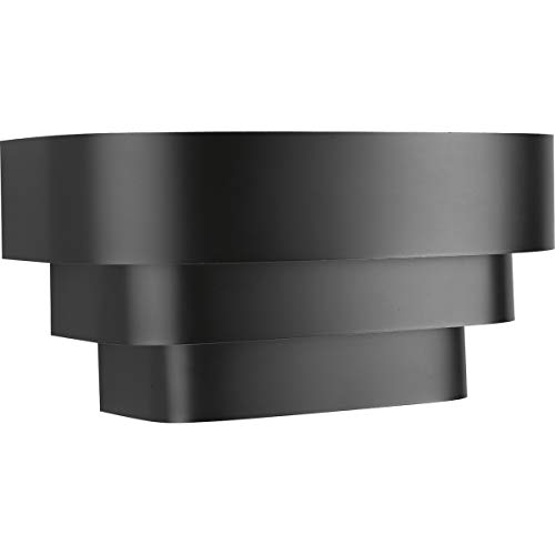 Progress Lighting P7103-31 Black One-Light Wall Sconce, 14-Inch Width X 7-Inch Height,