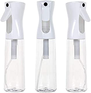 Houseables Continuous Spray Water Bottle, Hair Mist Sprayer, White, 12 Oz, 3 Pack, 10