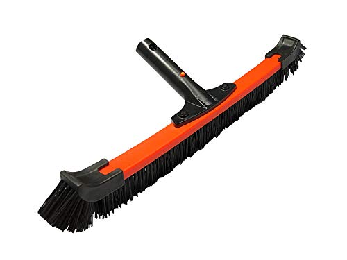 Daveyspa Light 20'' Handle Poly Carbon Material Swimming Pool Brush PP Bold Brush Wall, Tile and Floor Curved Cleaning Brush, Removable on Both Sides