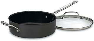 Cuisinart 633-24H Chef's Classic Nonstick Hard-Anodized 3-1/2-Quart Saute Pan with Helper Handle and Lid , Black