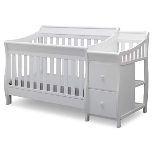 Delta Children Bentley S Convertible Crib and Changer, White