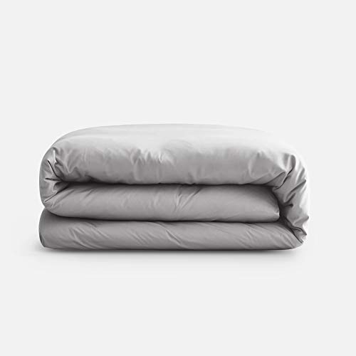 Sijo Premium 100% Austrian Eucalyptus Lyocell Tencel Duvet Cover, Cooling, Silky Soft, Smooth, Great for Hot Sleepers, Ultra Hygienic, Sustainable, Static Free (Dove, King/Cal King)