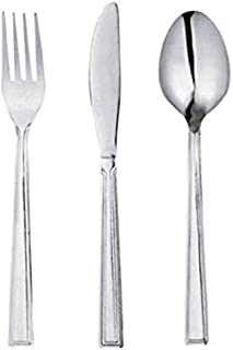 Healthy & Eco-Friendly 3 Piece Fork Knife Spoon Stainless Steel Set for Have steak/Home Use/Travel/Camping/Cutlery Set in Easy to Store Case