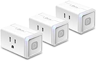 Kasa Smart Plug HS103P3, Smart Home Wi-Fi Outlet Works with Alexa, Echo, Google Home & IFTTT, No Hub Required, Remote Control,15 Amp,UL Certified, 3-Pack