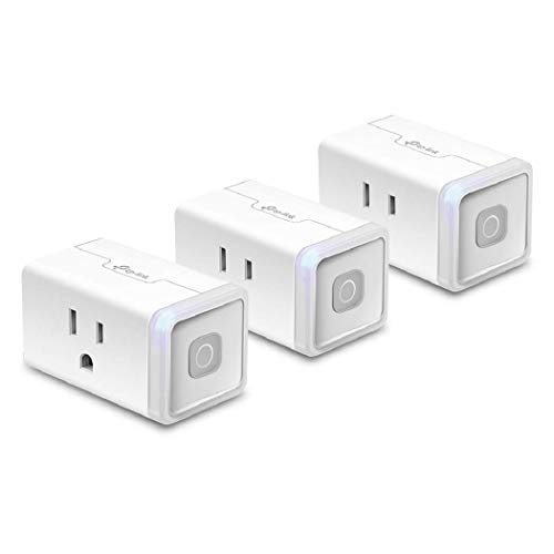 Kasa Smart Plug HS103P3, Smart Home Wi-Fi Outlet Works with Alexa, Echo, Google Home & IFTTT, No Hub Required, Remote Control,15 Amp,UL Certified, 3-Pack