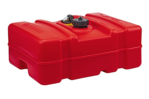 Scepter 08669 Rectangular Fuel Tank - 12 Gallon Low Profile,Red