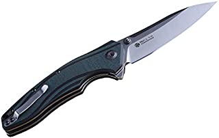 Ruike P841 Tactical Pocket Knife with Clip Survival Folding Knife EDC Tool Liner Lock 14C28N Steel Camping Hunting Knives 4.65inch Small Military Army Police Utility Knife Men Women Blet