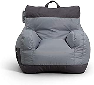 Big Joe Dorm Bean Bag Chair, Two Tone Gray