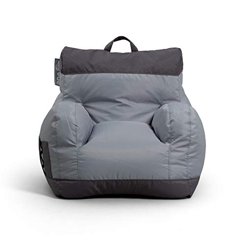 Big Joe Dorm Bean Bag Chair, Two Tone Gray