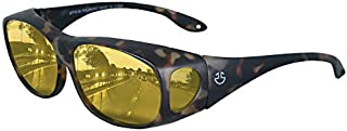 Night Driving Glasses Anti Glare Polarized - Yellow Tinted Nighttime Driving Glasses for Men & Women - Glare Reducing, Polarized Lens | Bonus Case Included (Tortoise)