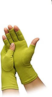 Dritz Supports During Crafting, Quilting, Sewing, Knitting, Household Duties Crafters Comfort Glove-Medium, Kiwi Green