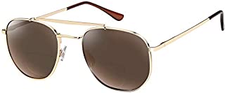 Bifocal Aviator Sun Readers, 1.5 Reading Sunglass for Women Men Protect UV400