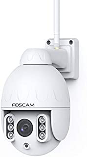 Foscam HT2 1080p Outdoor 2.4g/5gHz WiFi PTZ IP Camera, 4X Optical Zoom Pan Tilt Security Surveillance Speed Dome, 2-Way Audio with Mic & Speaker, 165ft Night Vision, CMOS Image Sensor, IP66