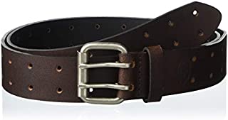 Dickies Men's Big and Tall Leather Double Prong Belt, brown, 3X (Waist: 48)