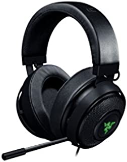 Razer Kraken 7.1 V2: 7.1 Surround Sound - Retractable Noise-Cancelling Mic - Lightweight Aluminum Frame - Gaming Headset Works with PC & PS4 - Black