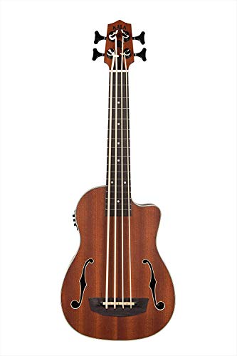 Kala UBASS-JYMN-FS Journeyman Acoustic-Electric U-Bass With F-Holes Ukelele Bass Guitar