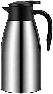 68oz Coffee Carafe Airpot Insulated Coffee Thermos Urn Stainless Steel Vacuum Thermal Pot Flask for Coffee, Hot Water, Tea, Hot Beverage - Keep 12 Hours Hot, 24 Hours Cold