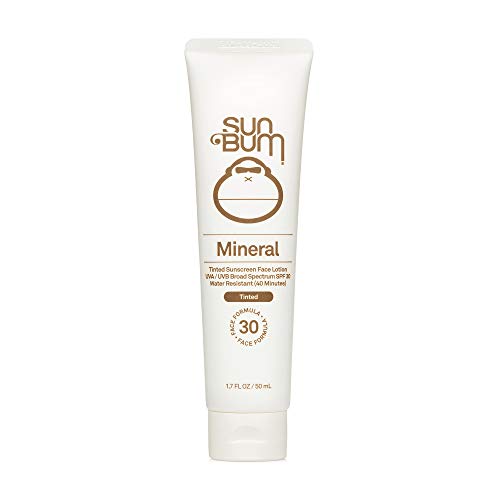 Sun Bum Mineral SPF 30 Tinted Sunscreen Face Lotion | Vegan and Reef Friendly (Octinoxate & Oxybenzone Free) Broad Spectrum Natural Sunscreen with UVA/UVB Protection | 1.7 oz