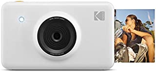 KODAK Mini Shot Instant Print Digital Camera LCD Display, Premium Quality Full Color Prints (White) None Bluetooth, KOD-MSWNBT