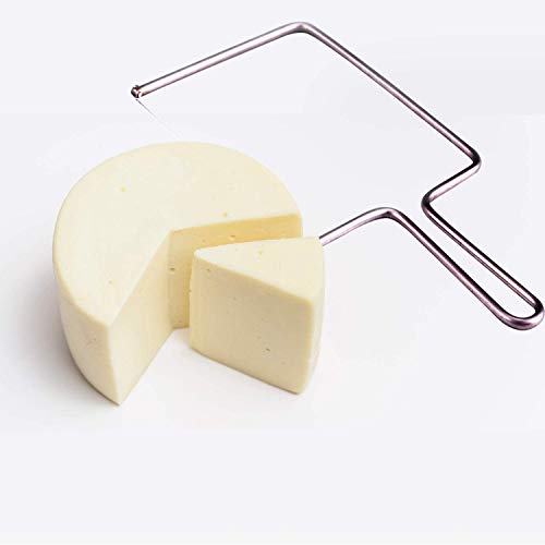 Cheese Slicer Wire Cutter - cake slicer in the kitchen, stainless Cheese Knives Wire Slicers - Hand Butter Cutters for Soft Hard Block - Hard or Semi-Hard Block Cheeses - 2 Extra Wires/kitchen