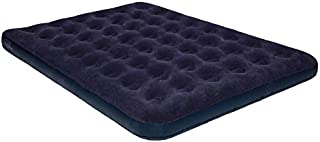 Full Size Air Mattress for Inflatable - Portable Blue Blow Up Mattresses with Flocked top - Double Foldable Air Bed for Tent Camping Home Travel Backpacking