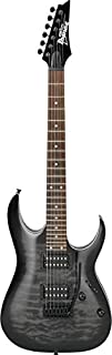 Ibanez GRGA 6 String Solid-Body Electric Guitar, Right, Transparent Black Sunburst, Full (GRGA120QATKS)