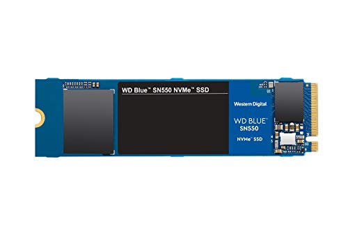 Western Digital 500GB WD Blue SN550 NVMe Internal SSD - Gen3 x4 PCIe 8Gb/s, M.2 2280, 3D NAND, Up to 2,400 MB/s - WDS500G2B0C