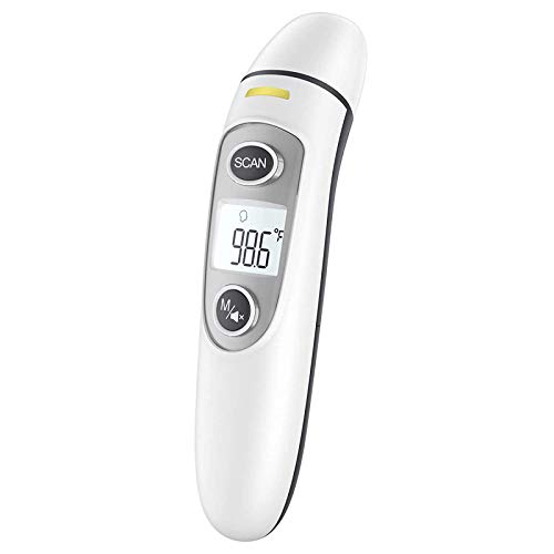 Touchless Thermometer for Adults,Forehead and Ear Thermometer for Fever, Babies, Children, Adults, Indoor and Outdoor Use