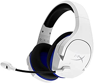 HyperX Cloud Stinger Core  Wireless Gaming Headset, for PS4, PS5, PC, Lightweight, Durable Steel Sliders, Noise-Cancelling Microphone - White