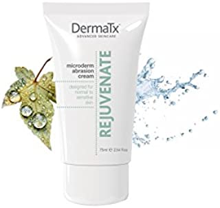 DermaTx Rejuvenate Microdermabrasion Cream. Designed for normal to sensitive skin. Microdermabrasion to exfoliate the skin to achieve smoother younger looking skin (2.54 FL OZ)