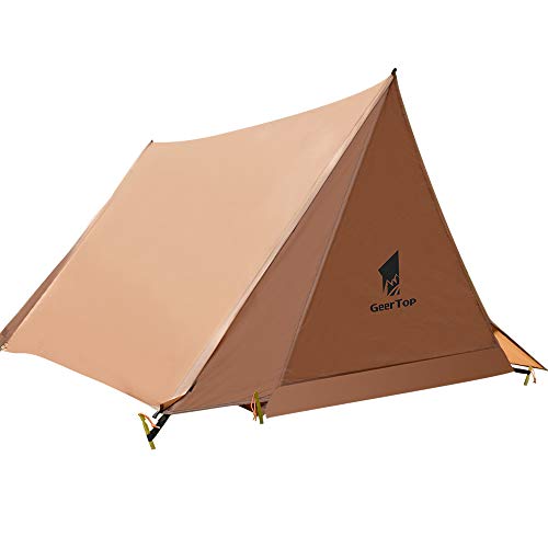 GEERTOP Backpacking Tent 2 Person Trekking Pole Tent Ultralight Trekker Tent Survival Gear Shelter for Camping Hiking Travel