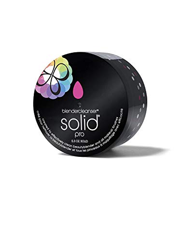 BEAUTYBLENDER Charcoal Infused BLENDERCLEANSER Solid Pro for Cleaning Makeup Sponges & Brushes, 5.3 ounces