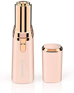 Facial Hair Removal for Women, Electric Ladies Perfect Hair Shaver Remover Razors Trimmer Epilator for Face Bikini Peach Fuzz Upper Mustache Lip Chin Pink MOOSOO LDS