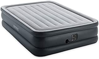 Intex Queen Dura-Beam Standard Series 20 Inch Thick Lightweight Inflatable Bed Air Mattress