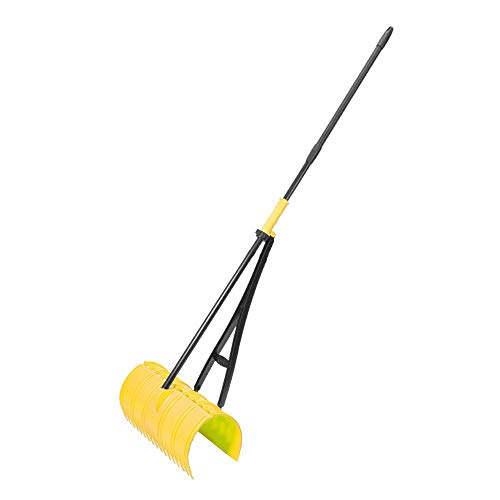 Amazing Rake 3-IN-1 Yellow Ergonomic Lightweight 17-Inch Lawn Leaf Grabber Claw Yard Garden Pickup Tool - For Leaves Grass Pine Needles Debris