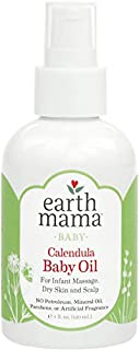 Earth Mama Calendula Baby Oil for Infant Massage, 4-Fluid Ounce