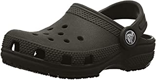 Crocs unisex child Classic | Slip on Shoes for Boys and Girls Water Shoes Clog, Black, 5 Toddler US