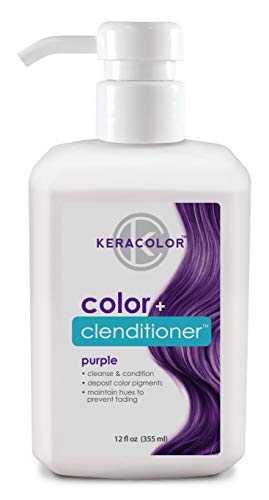 Keracolor Clenditioner Color Depositing Conditioner Colorwash, Purple, 12 fl oz