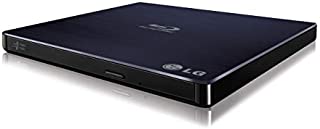 LG Electronics 6X Blu Ray Writer 8X DVD Writer +/- RW USB 2.0 Super Multi Ultra Slim Portable with M-DISC Support (Black) WP50NB40