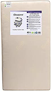 Beautyrest Beginnings Sleepy Whispers Ultra Deluxe 2-in-1 Innerspring Crib and Toddler Mattress ; Waterproof ; GREENGUARD Gold Certified ; Trusted Brand ; Made In the USA