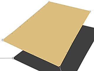 Alion Home Water Resistant Fabric - Waterproof Cover for Outdoor Furniture, Cushions - Waterproof Canopy for Pergola, Patio, Balcony, Awning - Waterproof Sail with Grommets (5' x 8', Sand)