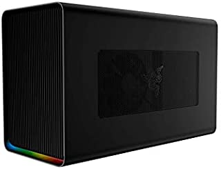 Razer Core X Chroma Aluminum External GPU Enclosure (eGPU): Compatible with Windows & MacOS Thunderbolt 3 Laptops, NVIDIA /AMD PCIe Support, 700W PSU, 4x USB 3.1, 1x Gbit Ethernet, Chroma RGB, Black