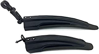 Silfrae Adjustable Standard 26 inch Mountain Bike Splash Guard Bike Fenders Set Front and Rear (Classical Black)